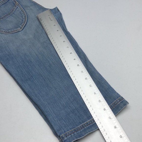 VINTAGE OLD NAVY LIGHTWASH DENIM CAPRIS 6/28x17 😎 - Picture 4 of 9